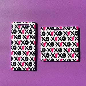 badge buddy valentine nurse gift for rad tech marker parker badge buddy pink custom badge holder gift for RN XOXO badge buddy acrylic