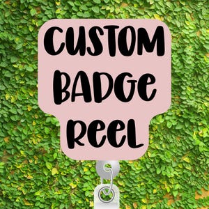 Custom Personalized Badge Reel Holder Clip Work Accessory Hospital Staff Name Tag Appreciation Gift for Nurse Badge Reel Retractable Badge