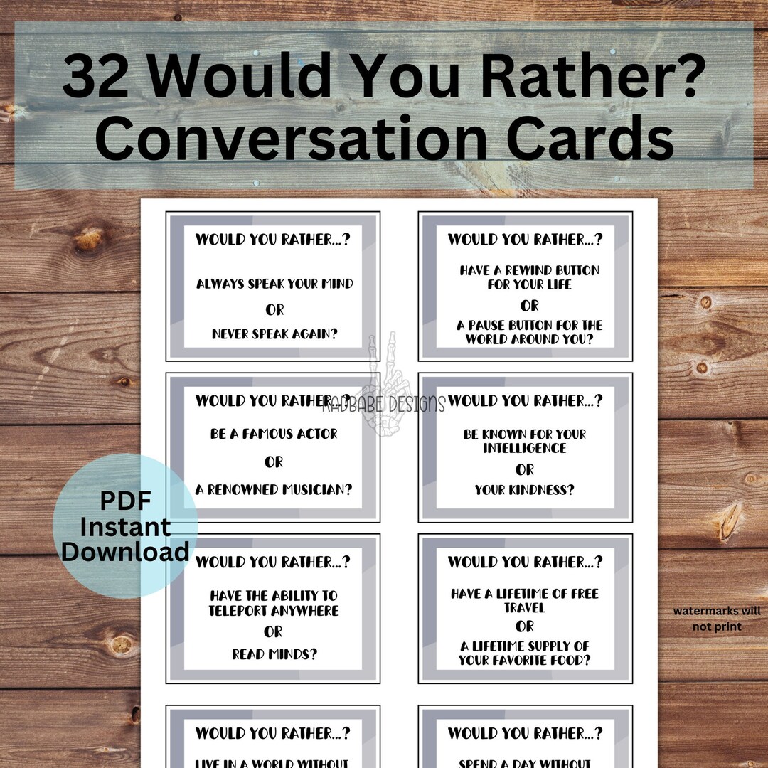 Ice Breaker Game for Work Team Building Game for Couples Wedding Table