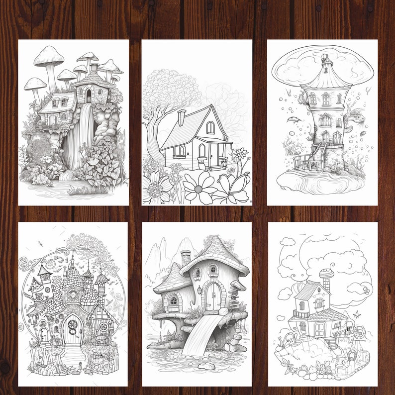 20 Blooming Fairytale Homes Coloring - Il 794xN.4917063867 4ng5