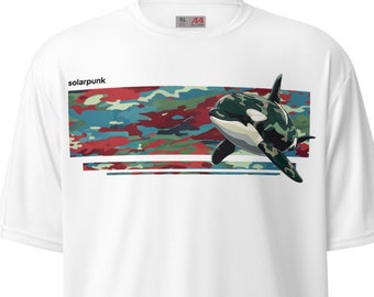 Urban Camo Evil Orca Surfing Shirt, Killerwal, Orca T-Shirt, Wildlife Lover Geschenk, | SolarPunks-Bekleidung
