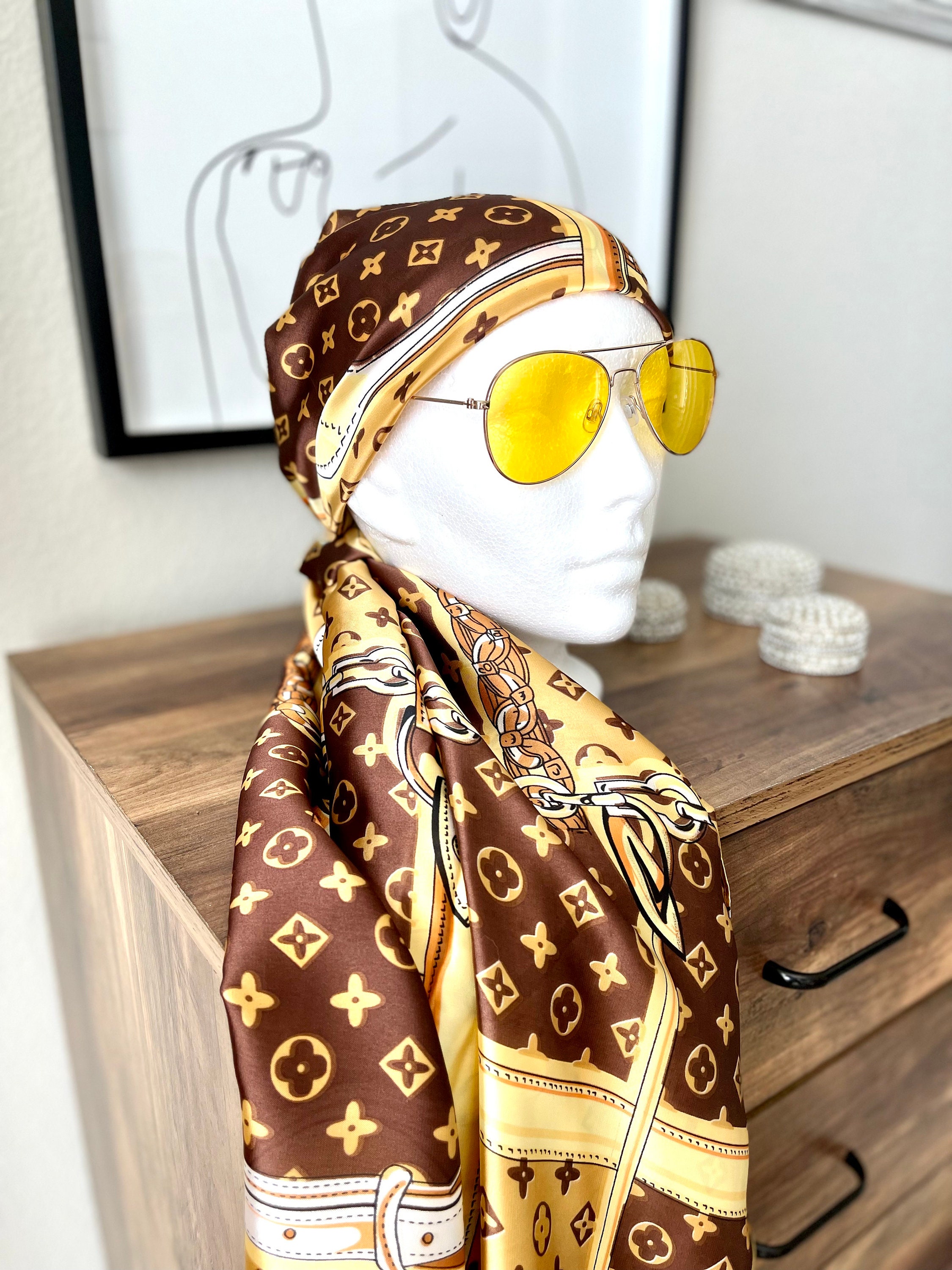 Women's Silk Scarves, Squares, Bandeaus in Luxe Prints