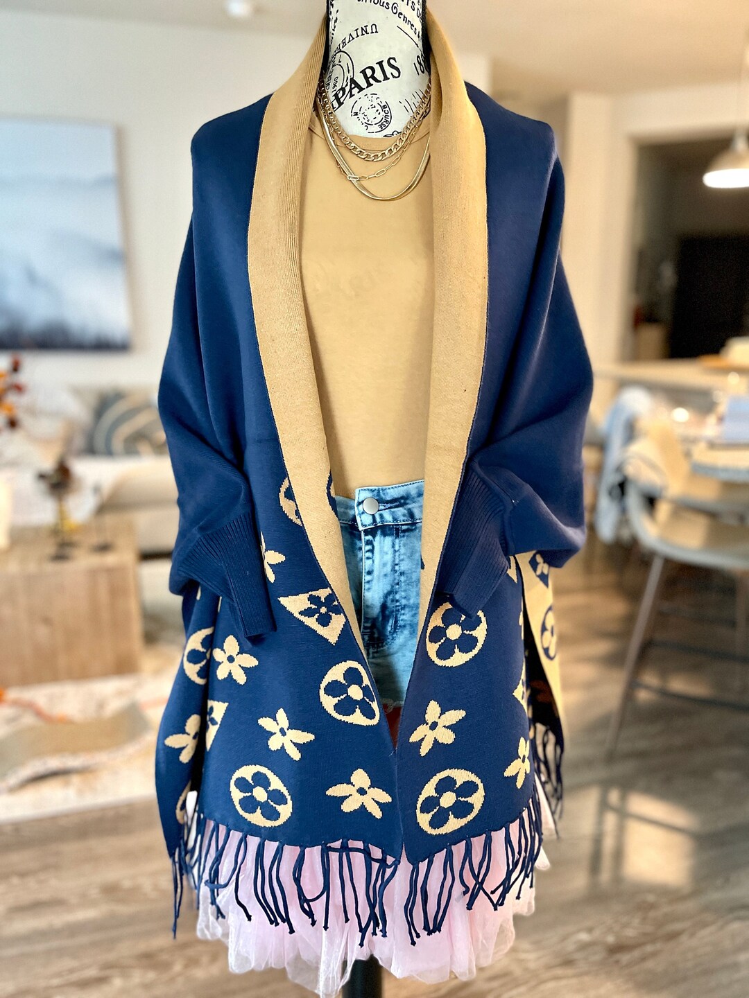 Shawls With Sleeves, Fashion Shawl, Winter Shawl, Fashion Shawl With