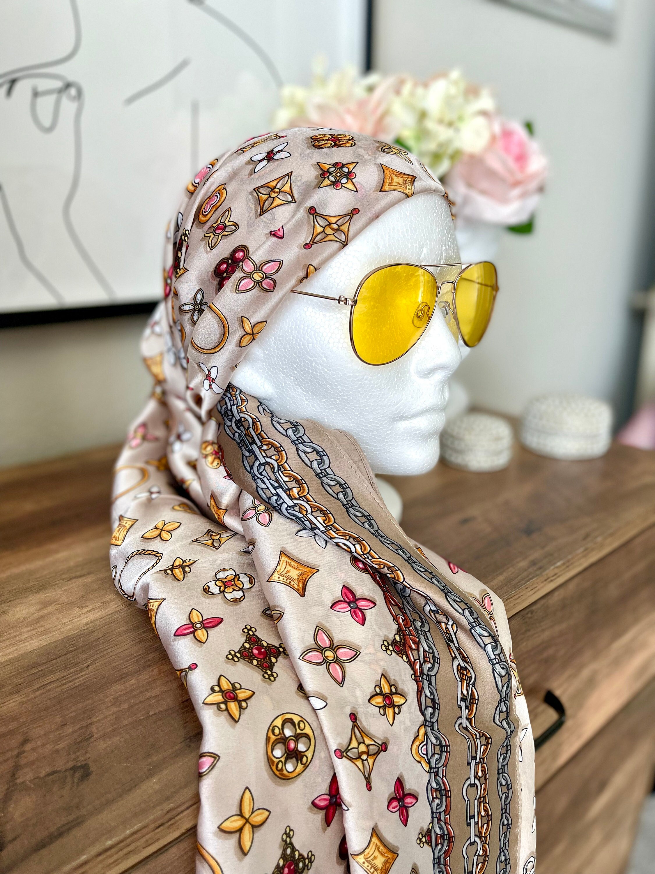 Louis Vuitton Head Scarf 