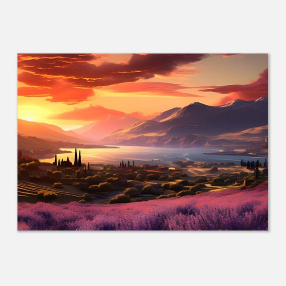 A4 Poster - Lavendel Field