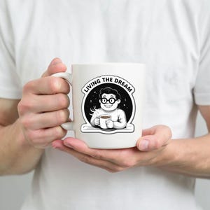 Coffee Sticker - Living the Dream