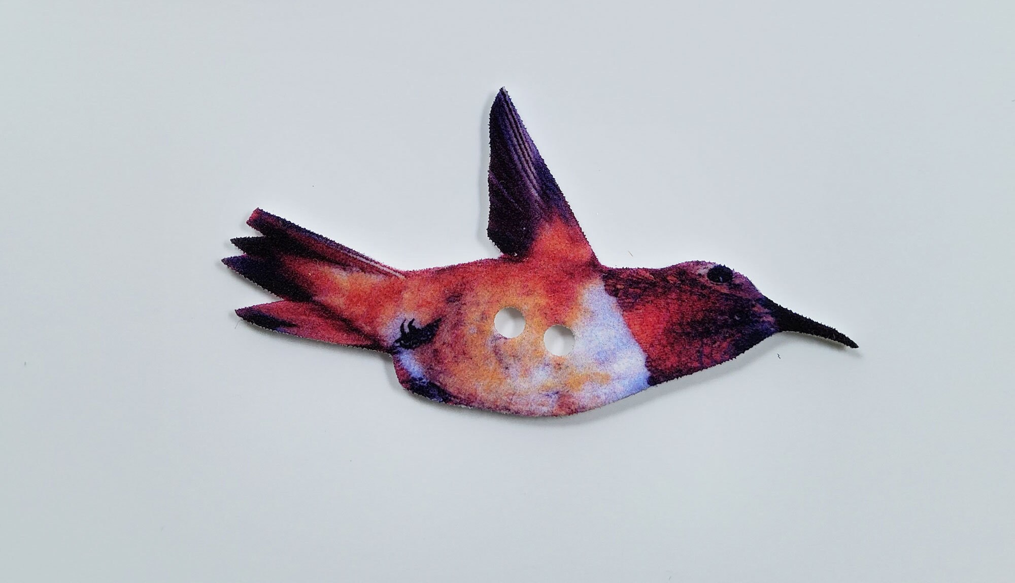 Hummingbird 2 Buttons - Set of 6 - Etsy