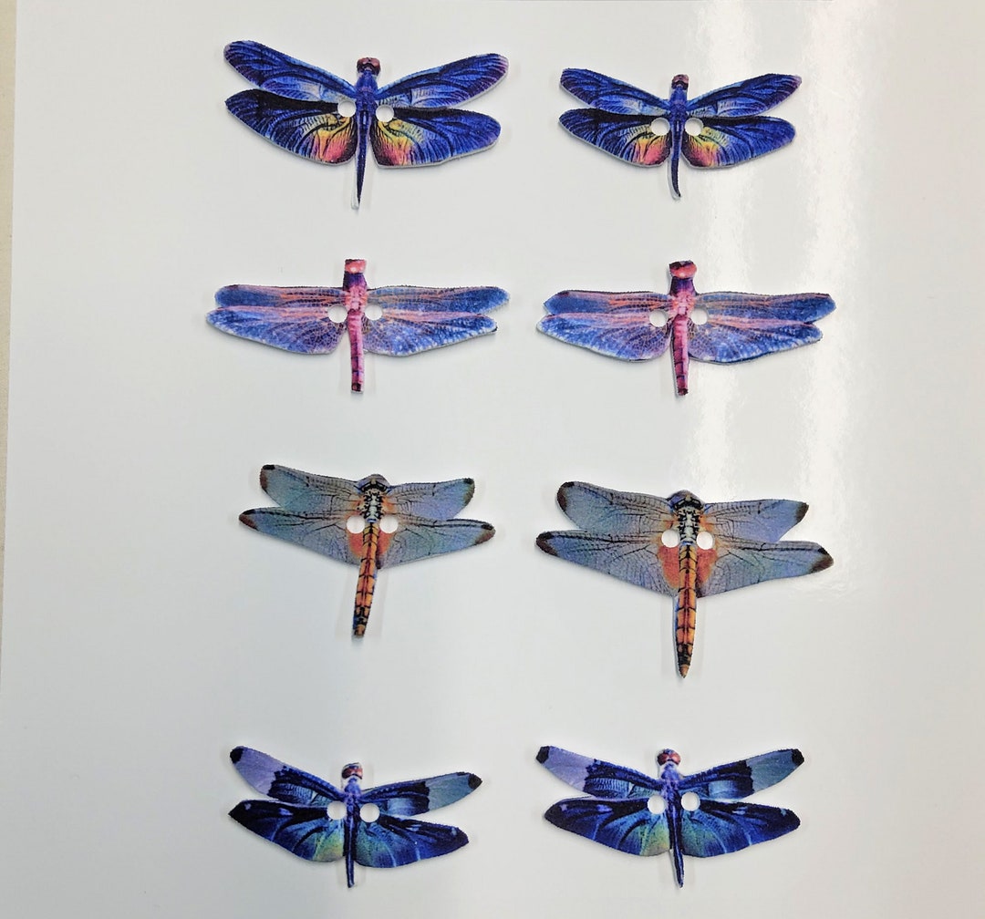 Firefly Buttons Dragonfly Buttons Set of 8 - Etsy