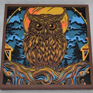owl 3D wall art