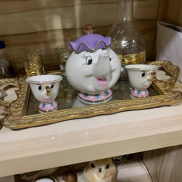 Beauty and the Beast Tea Set Etsy