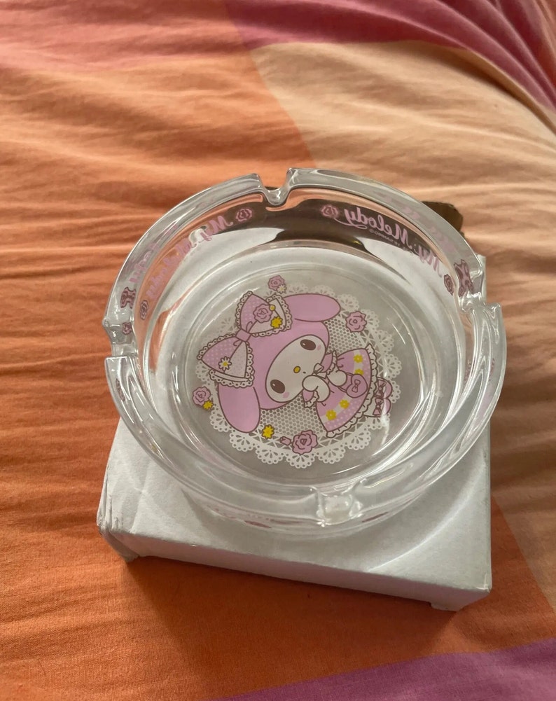 Sanrio Ashtray Hello Kitty My Melody Cartoon Glass Cute Girl Etsy