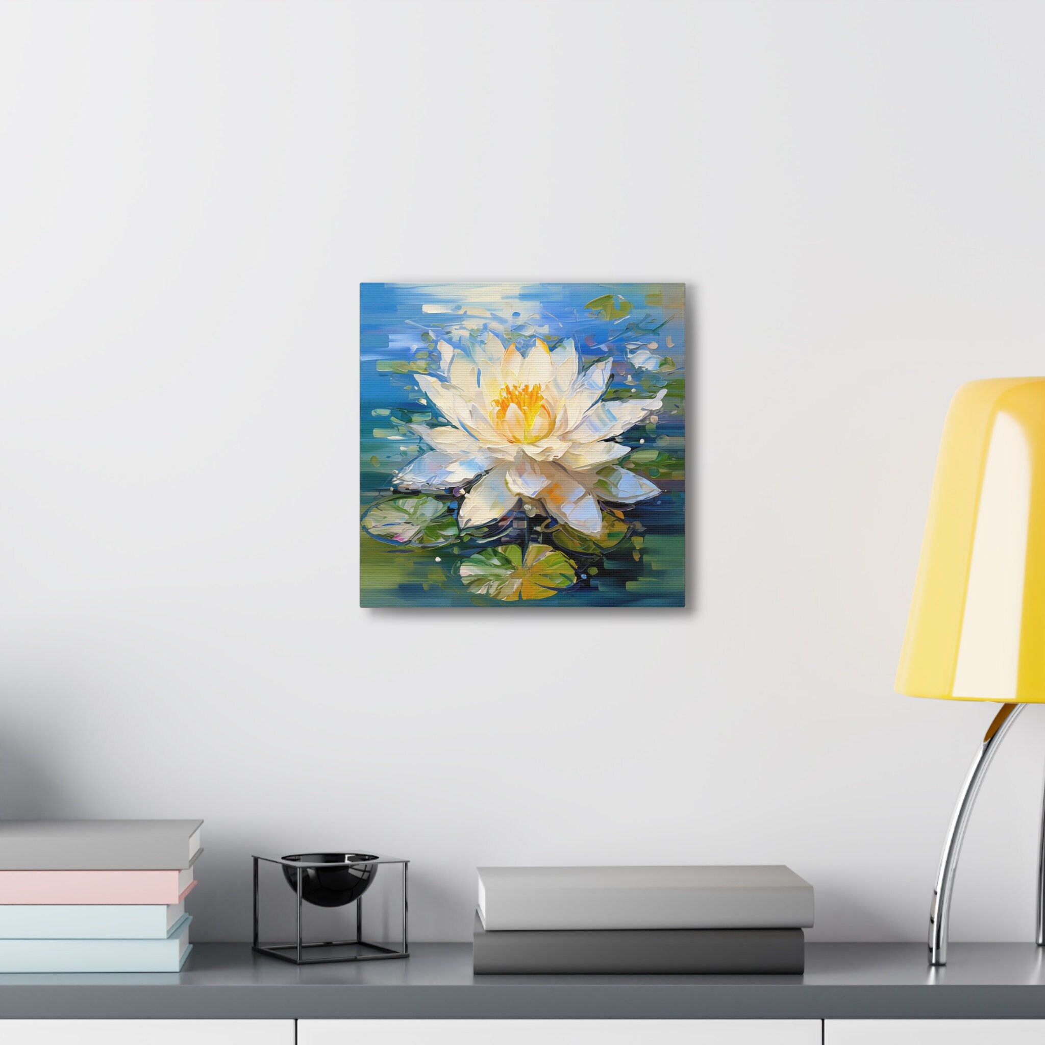 Beautiful White Lotus Canvas Print - Floral Wall Art - Flower Lover ...