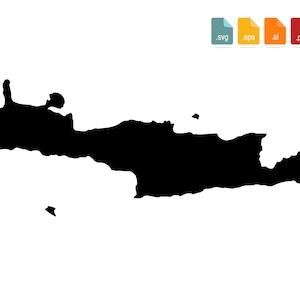 Kreta Karte SVG, Kriti Karte SVG, Creta SVG, SVG, Eps, Ai, Pdf, Png, Jpg, Dxf, Cricut, Silhouette