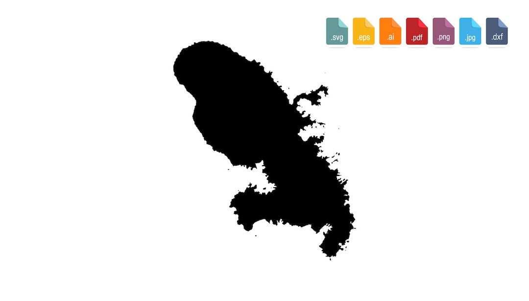 Martinique Map Svg, Martinique Island Map Svg, Martinique, Matinik