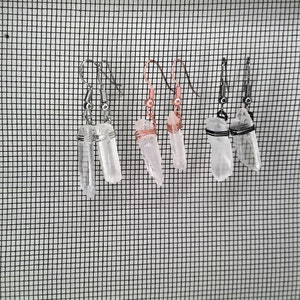 trio crystal earrings