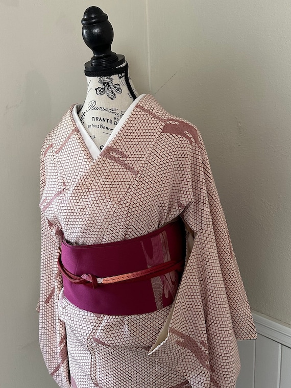 Kimono and Obi 3 pc set  - Authentic Japanese Silk