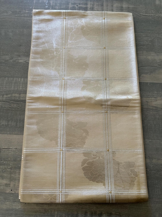 Formal Silk Fukuro Obi: Authentic Japanese Kimono Belt