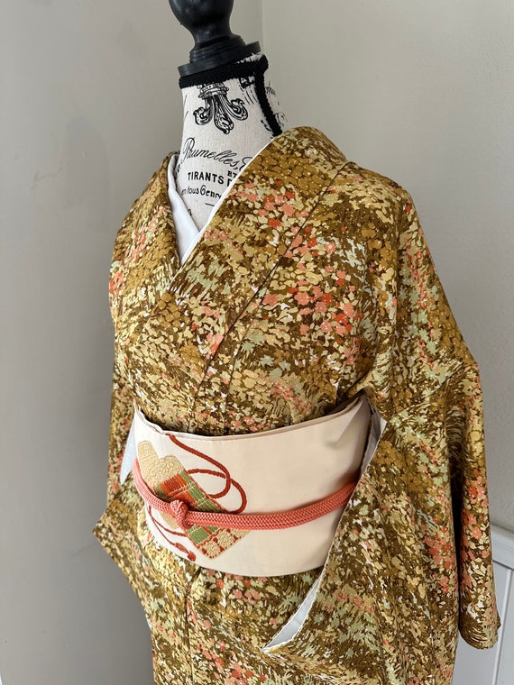 Kimono and Obi 3 pc set  - Authentic Japanese Silk