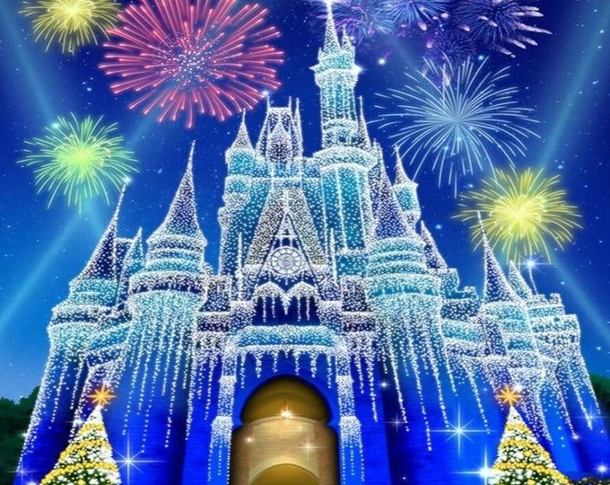 Magical Diamond Art Painting of Disney Castle - Stunning 5D DIY Craft ...