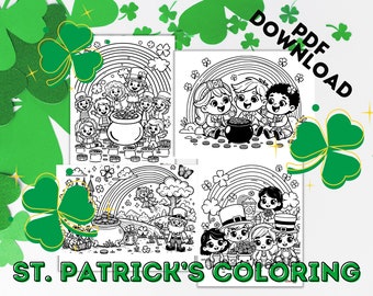 St. Patrick's Day Printable Coloring Pages For Kids
