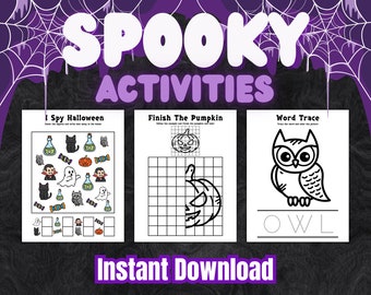 17  Fun Spooky Halloween Coloring Activity Pages