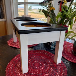 Support de gamelle pour chien surélevé avec alimentation lente, mangeoire pour chien sur mesure image 5