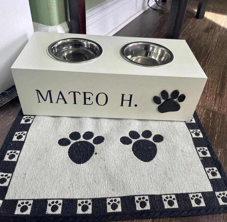 Support de gamelle pour chien surélevé avec alimentation lente, mangeoire pour chien sur mesure image 17