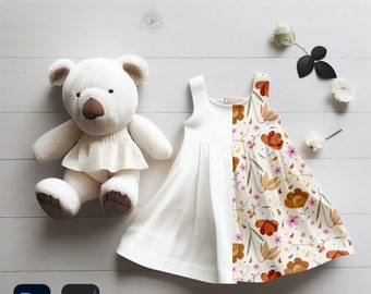 Girls Dress Mockup Kids Clothing Mock-up Childrens Dress Mockup Seamless Pattern Mockup Procreate Mockup Photoshop Mockup Baby Girl