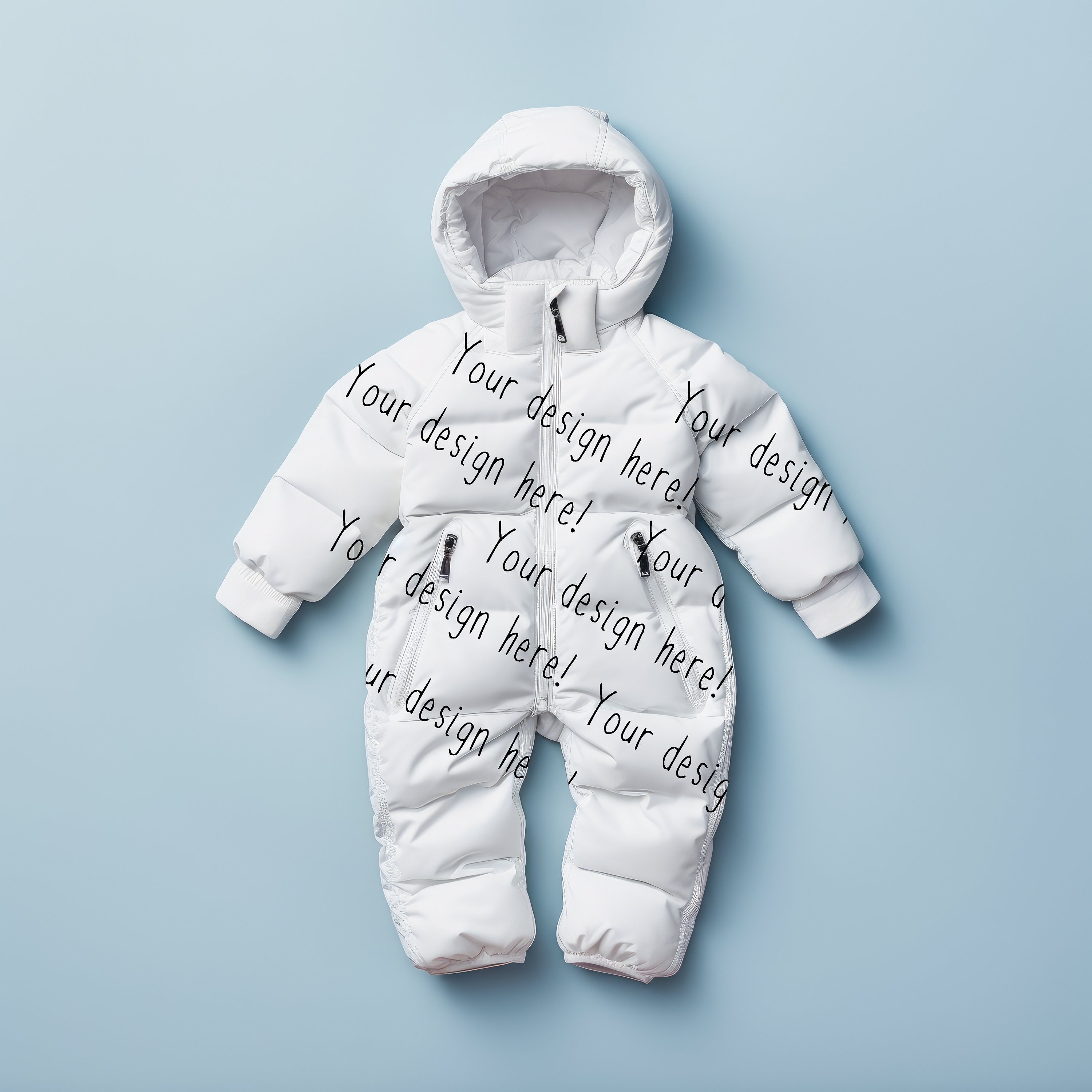 Kids Snow Suit Mock-up Photoshop Mockup Procreate Mockup Realistic ...