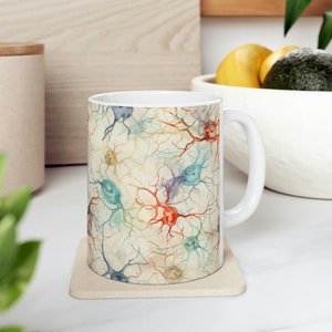 Artistic Neurons Mug | 11 oz | Neuroscientist Gift | Medicine Mug | Doctor Gift