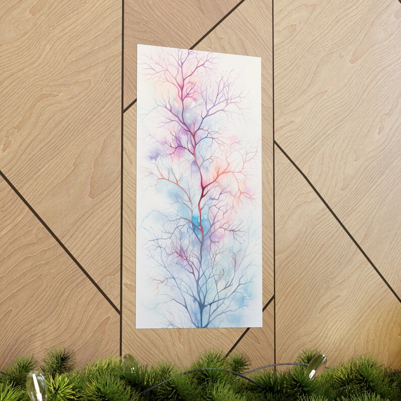 Neuro Art Poster: Lebendiges Synapse Design - 11x22" Museumspapier, Archival Inks - Perfekt für Wartezimmer Bild 5