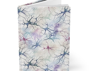 Neuron Aquarel Hardcover Journal Matte - Medisch cadeau voor neurologen, apothekers, neurowetenschappers