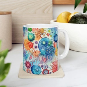 Colorful Brain Neurons Mug - Perfect Gift for Science Lovers, Medical Professionals and Art Enthusiasts
