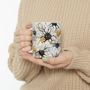 Neuroscience Mug 11 oz | Neurons Watercolor Mug, Ceramic Mug, Science Mug, Neuroscientist, Doctor, Pharmacist, Medicine Enthusiast Gift
