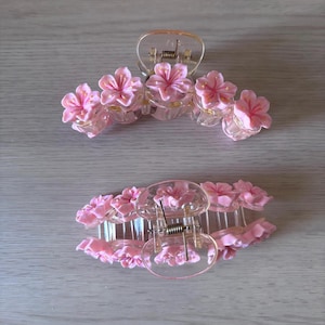 Sakura Cherry Blossom flower large Hair Claw - festival Japan