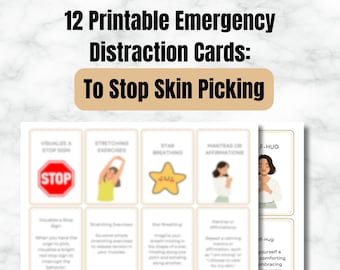 12 Printable Emergency Distraction Cards to Stop Skin Picking