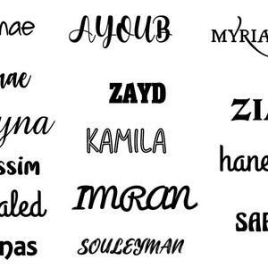 Handwritten Fonts SVG, Instant Download, Alphabet Svg, Cursive Font Bundle Svg, Digital Download