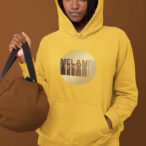 Melanin Heavy Blend Hooded Sweatshirt Hoodie Unisex Sweater Loose Fit Modern Fashionable Urban Pullover Hooded Sweatshirt Multiple Color