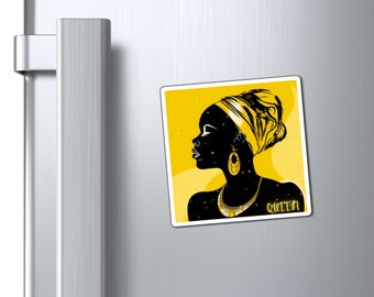 Schwarze Frauen-Königin-MotivationsmagnetSchwarzes Mädchen-nettes Magnet-Geschenk Melanin-Geschenke Magnet-Geschenk-Geschenk für schwarzes Mädchen