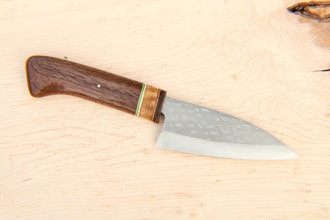 4 Inch Blade Deba Multipurpose Chef Knife Hammered VG10 Stainless