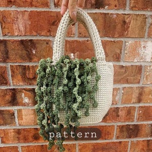Plant Lady - Patrón de bolso de ganchillo con diseño de collar de perlas