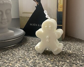 Holiday warmth Gingerbread Man Candle - Shaped Candle - Sculpture Candle -  Home Decor  Unique gift - Christmas miracle - Home Design