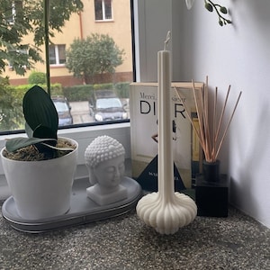 Große Esskerze in Form einer Vase - Ästhetische Kerze - Schönes Einweihungsgeschenk - Home Decor - Weihnachtsbeleuchtung