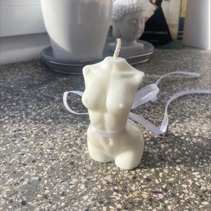 Candle female torso - Shaped Candle - Sculpture Candle - Gift - Home Decor - Soy Wax - Handmade - Home Design - Eco friendly