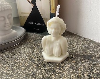 Bougie Marilyn Monroe - Bougie en forme - Bougie sculpture - Décoration d&#39;intérieur - Cire de soja - Fait main - Décoration d&#39;intérieur - Respectueux de l&#39;environnement