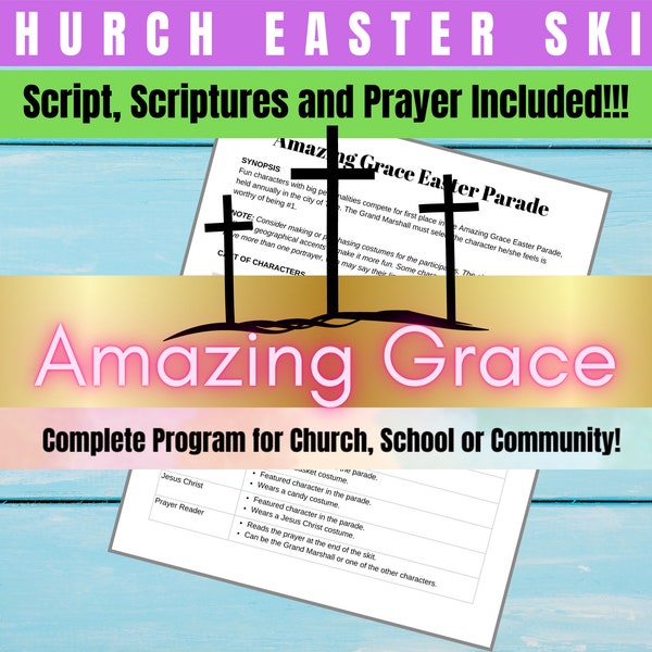 Church Easter Skit | Bible Easter | Children’s Easter Program | Christian Easter Skit | Church Easter Program| Kid’s Easter Games | PDF 2023