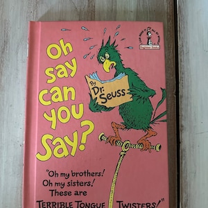 Oh Say Can you Say, Vintage Dr Seuss, 1970s childrens books
