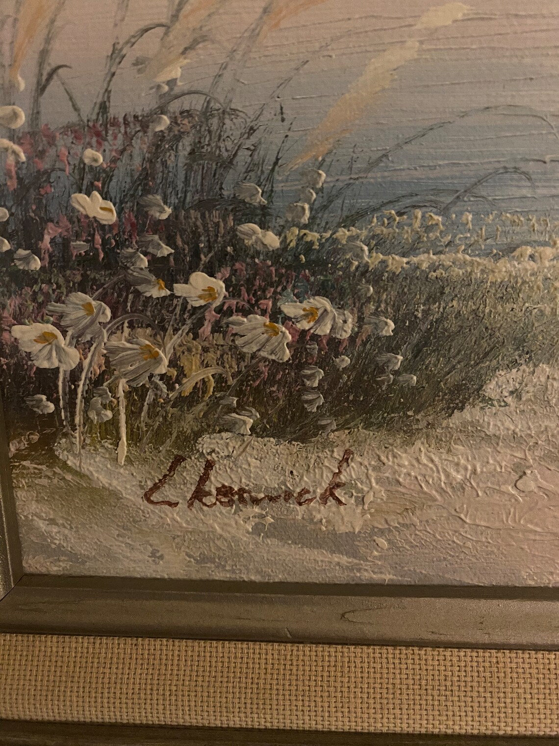 Vintage L. Keswick Oil on Canvas Framed Oil Painting Vintage Etsy