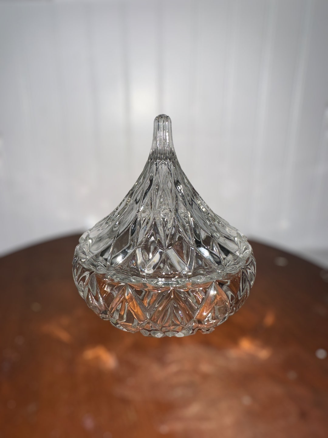 Vintage Crystal Hershey Kiss Candy Dish Godinger Crystal Etsy