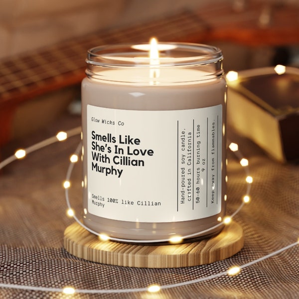 This Smells Like Cillian Murphy Candle | Pop Culture Gift | Aesthetic Decor Celebrity Merch | TV show gift | Cillian Murphy Merch | Fan gift